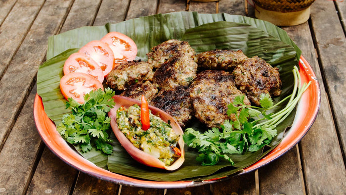 Gegrillte Hamburger Luang Prabang Style