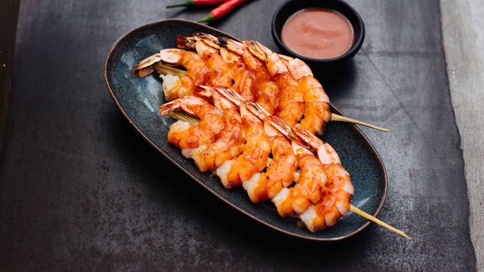 Thai Garnelenspieße mit Sriracha vom Grill 🍤