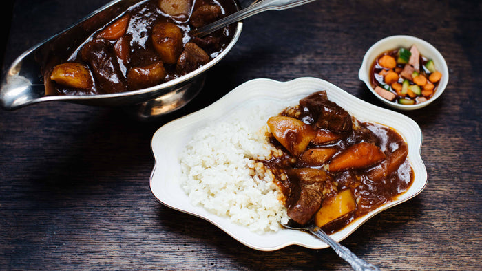 Japanisches Curry mit Roux Würfeln