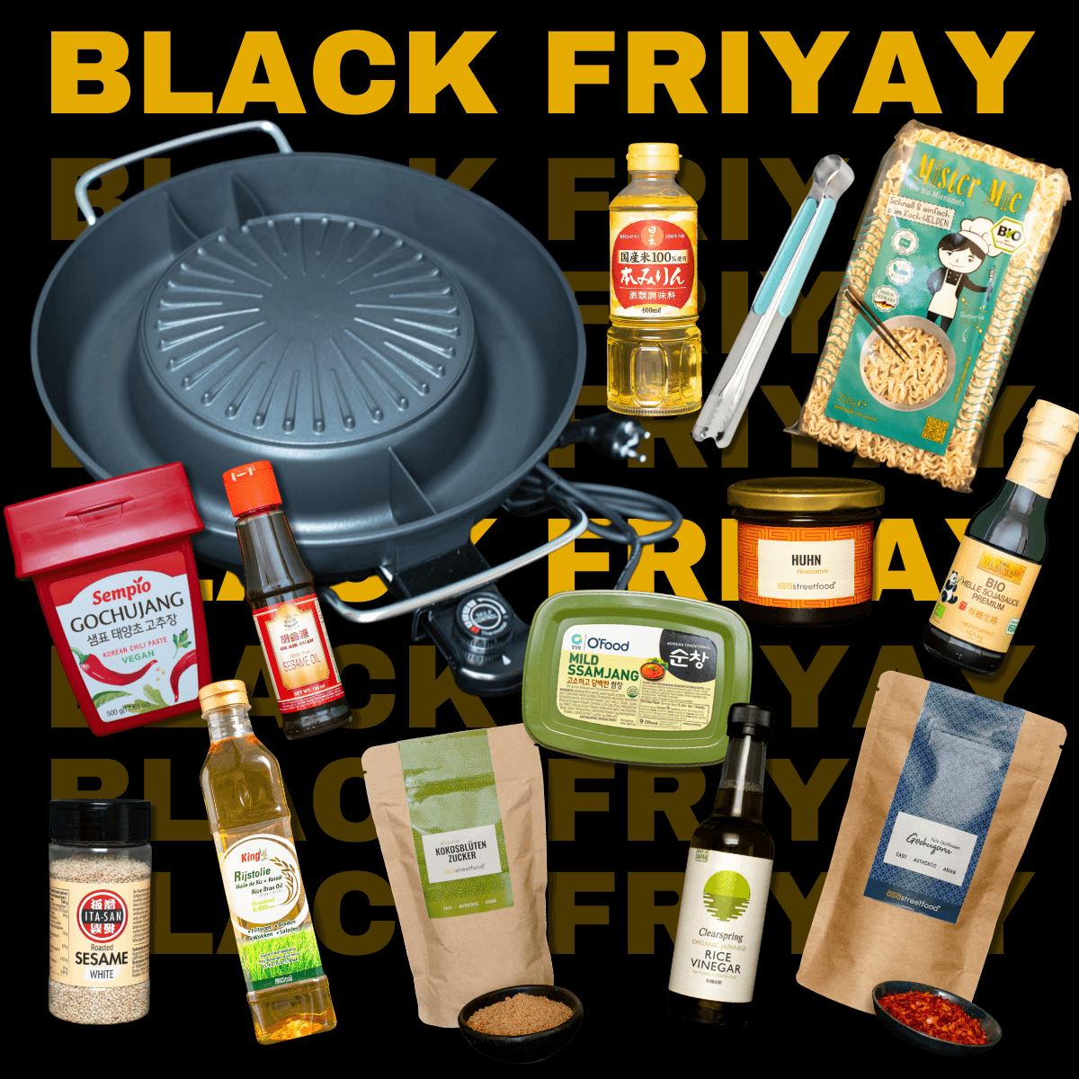 Korean BBQ Genießer Set mit Grill