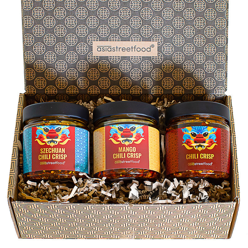 Chili Crisp Box – Original, Szechuan & Mango