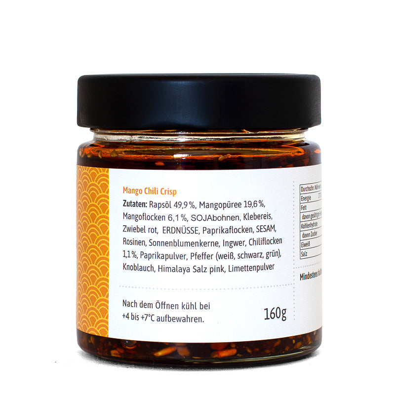 Mango Chili Crisp 160g – fruchtig-knuspriges Chili Topping