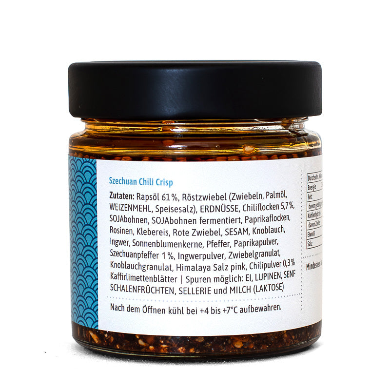 Szechuan Chili Crisp 160g – knuspriges Chili Topping