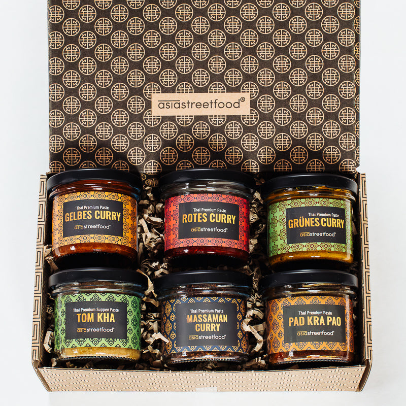 Thai Curry Geschenkbox – 6 Premium Pasten