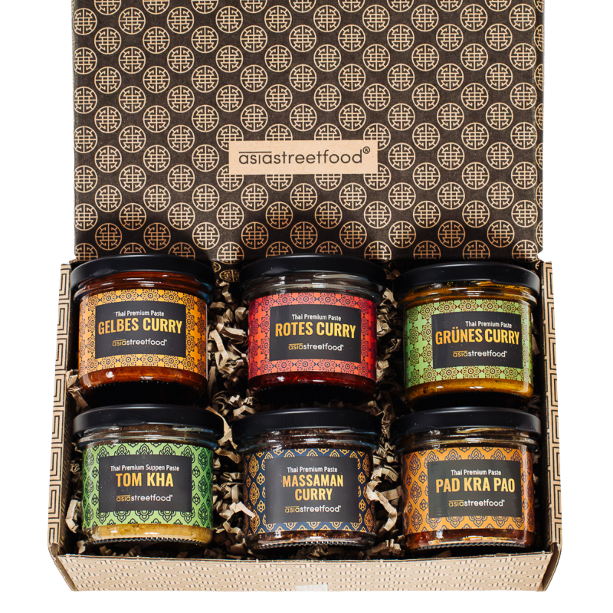 Thai Curry Geschenkbox – 6 Premium Pasten
