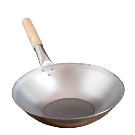 Wok aus Carbonstahl - original chinesisch