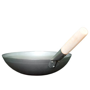 Wok aus Carbonstahl - original chinesisch