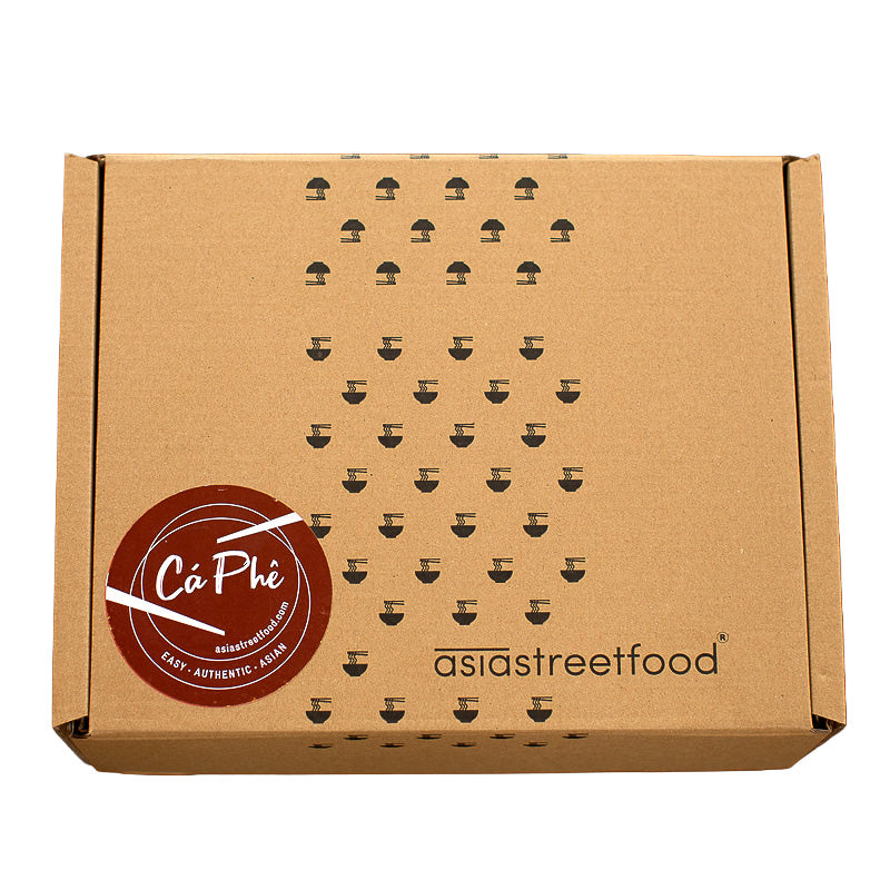 Vietnam Kaffee Box – Cà Phê Sữa Đá Set mit Gläsern & Phin-Filter | 10 Portionen