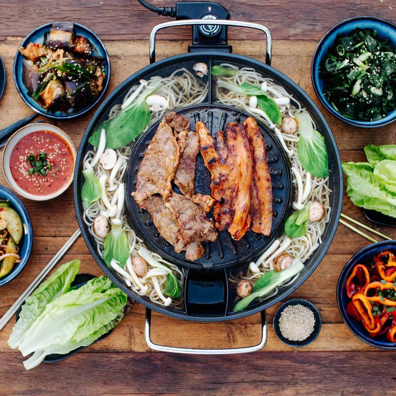 Koreanisches BBQ Set mit Grill – Alles für KBBQ