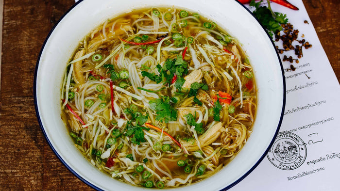 Hühnersuppe Xieng Khouang mit Szechuan Pfeffer