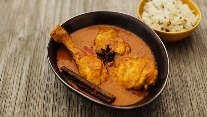 Malaysisches Hähnchen Curry - richtig cremig
