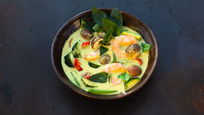 Grünes Thai-Curry mit Garnelen - ganz einfach