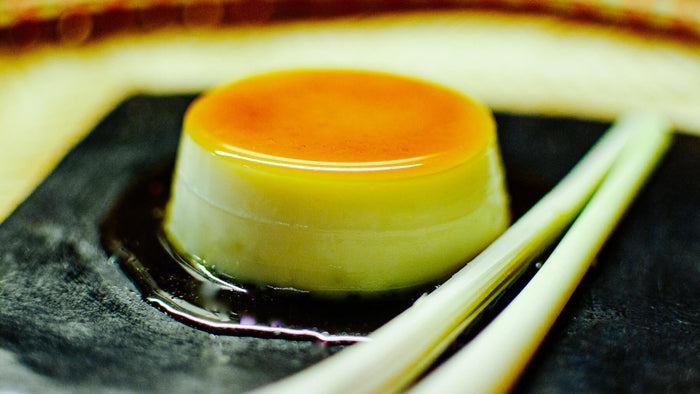 Crème Caramel Rezept mit Kokosmilch und Zitronengras