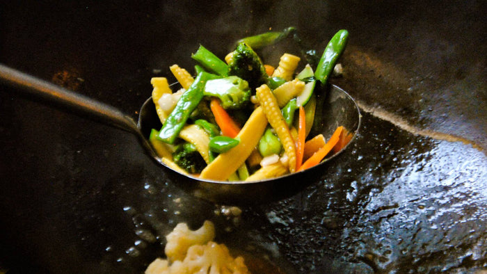 Asiatisches Gemüse aus dem Wok