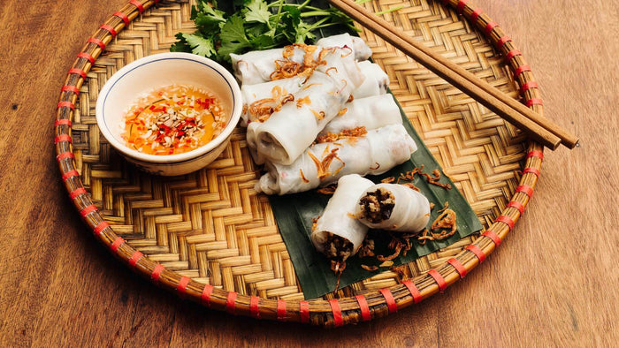 Gedämpfte Crêpes aus Reismehl - Banh Cuon