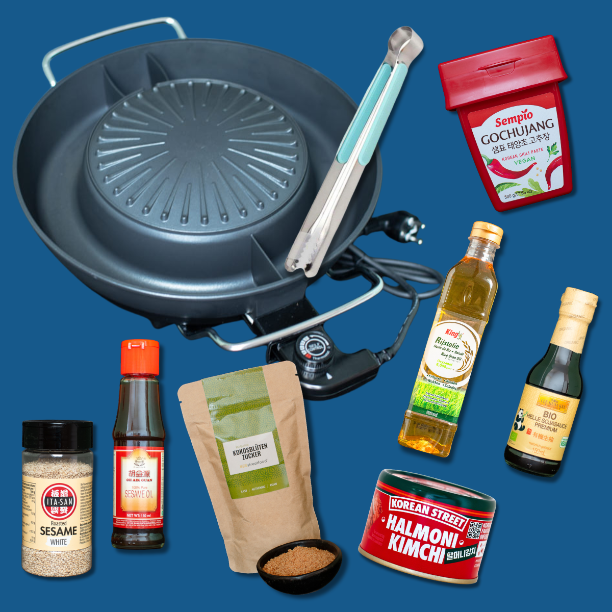 Koreanisches BBQ Set mit Grill – Alles für KBBQ