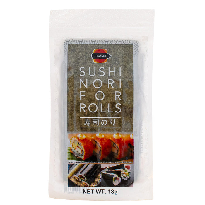 Nori Blätter halbiert 18g – 15 Blätter für Sushi Rollen