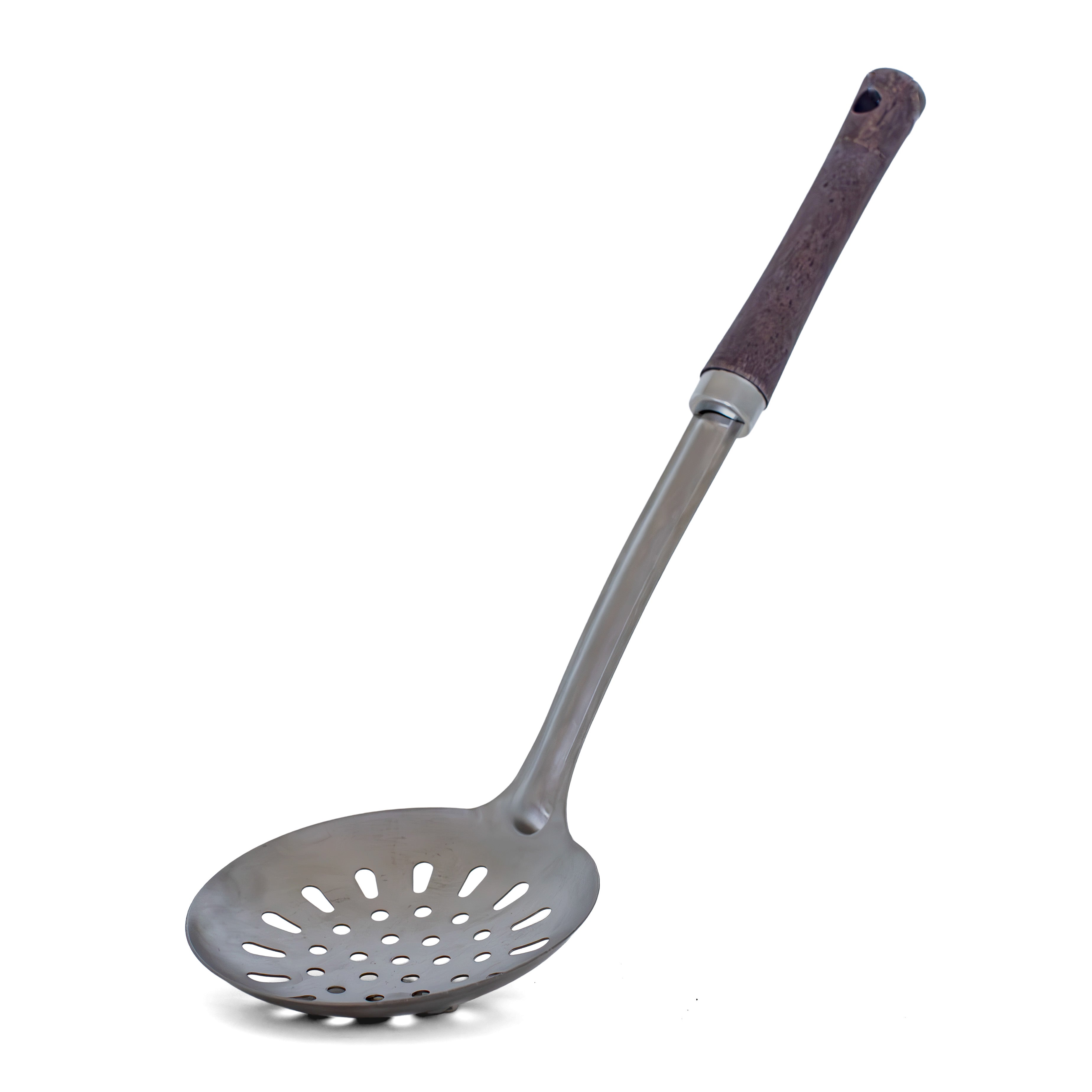 Wok-Tool-Set – Wokwender, Wok-Löffel & Wok-Sieb aus Edelstahl mit Holzgriff