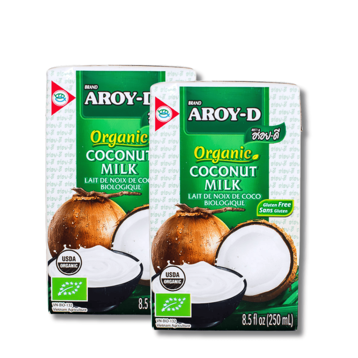 Doppelpack Aroy D Kokosmilch - BIO 250ml