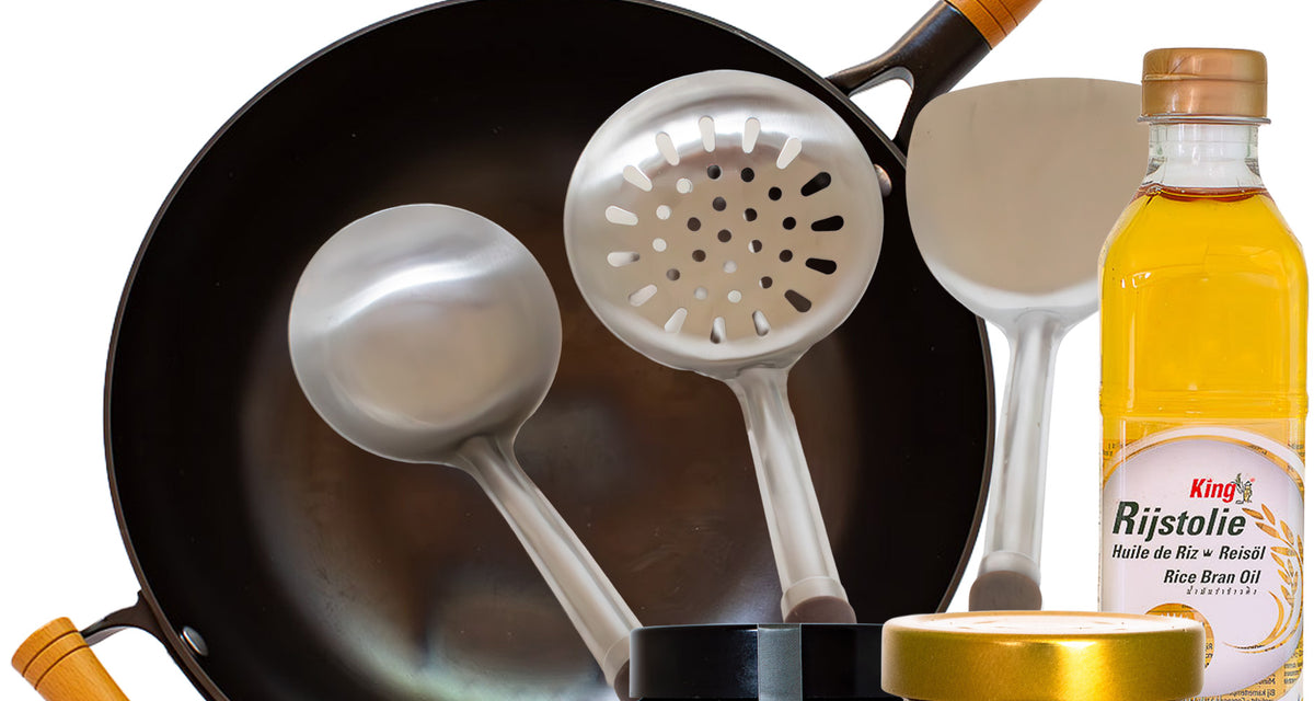 Der Wok, der die Hitze aushält