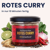 Rotes Thai Curry wird mit asiastreetfood Premium Roter Currypaste und frischen Zutaten zubereitet