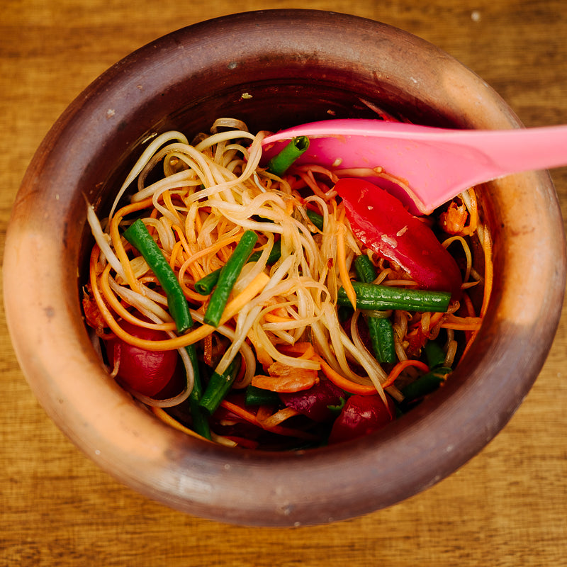 Thai Mörser - Laos Tonmörser mit Stößel