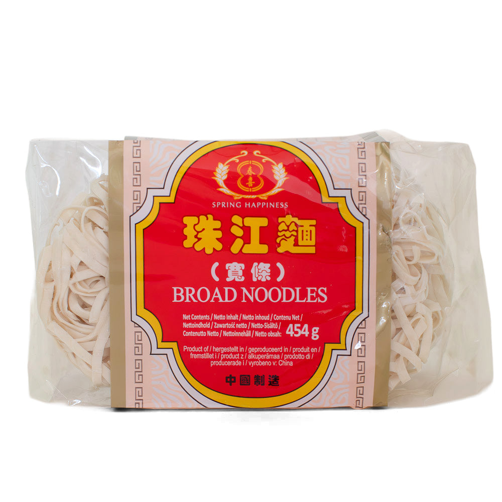 Breite chinesische Weizen-Nudeln 454g